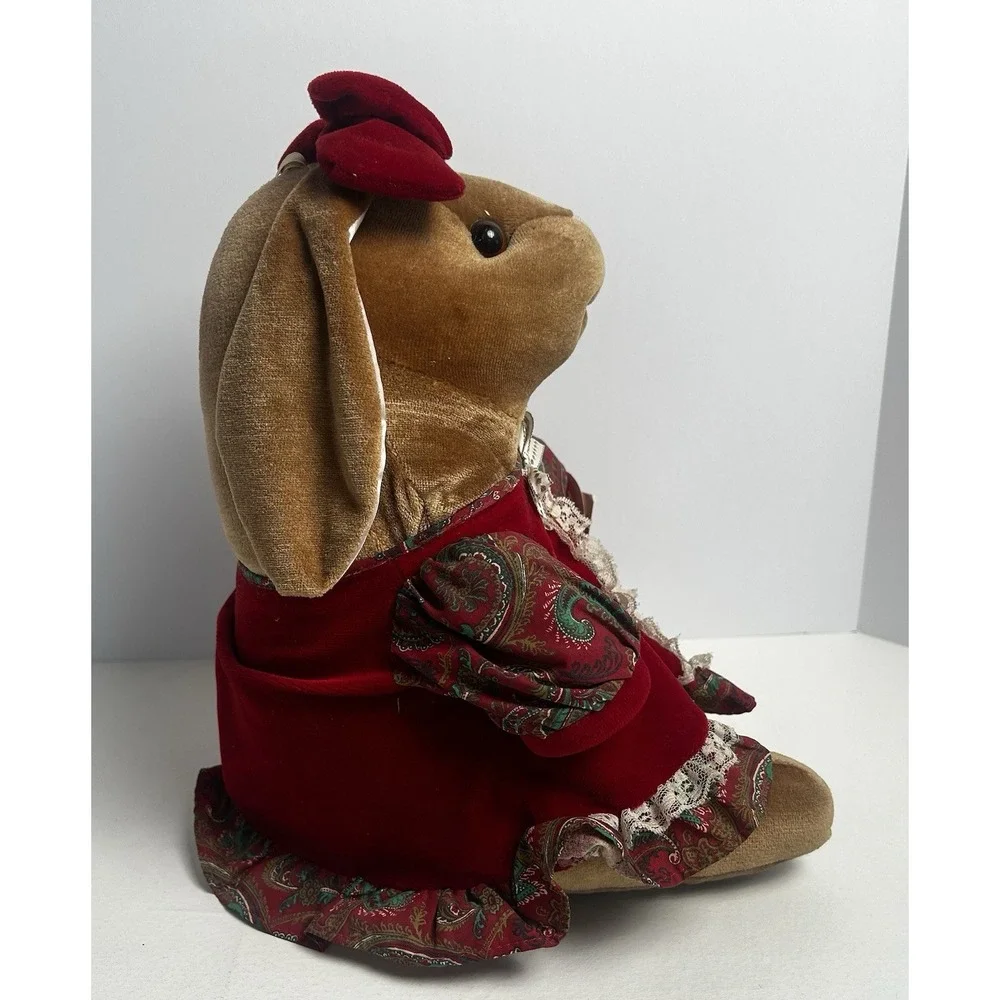 Vintage Velveteen Bunny Rabbit by Random House Toys‎ R Us 1985 Plush With Tags